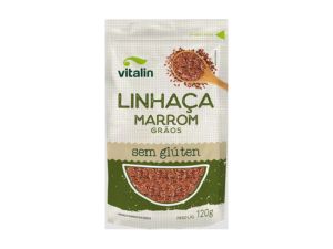 SEMENTES DE LINHAÇA MARROM 120g (SEM GLÚTEN)